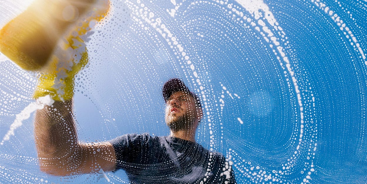 Professional window cleaning service
