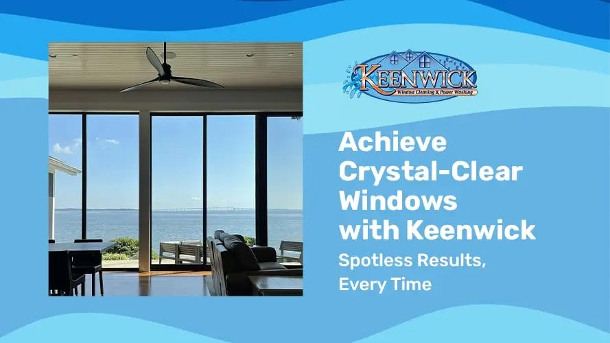 Achieve pristine clarity with Keenwick’s reliable window cleaning services.