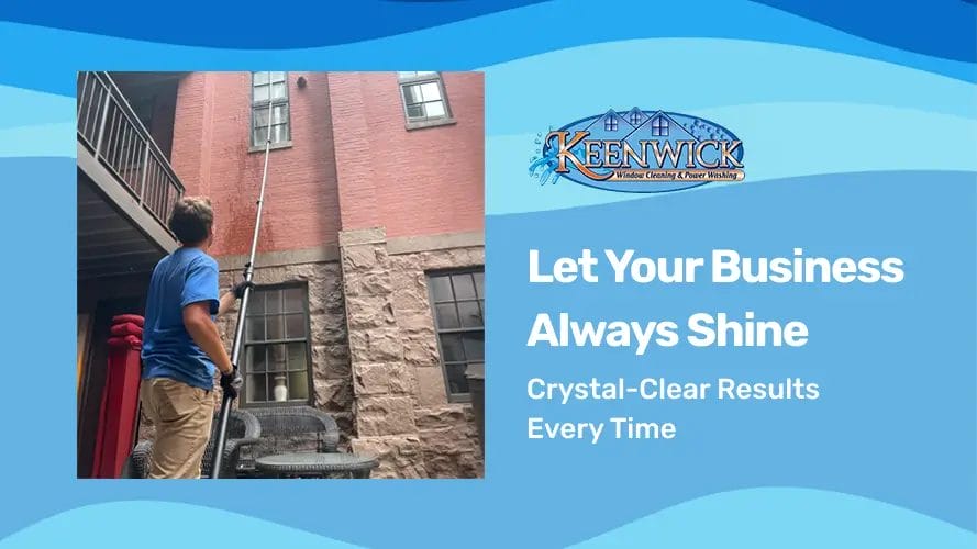 For spotless glass and lasting impressions, trust Keenwick’s commercial window cleaning.