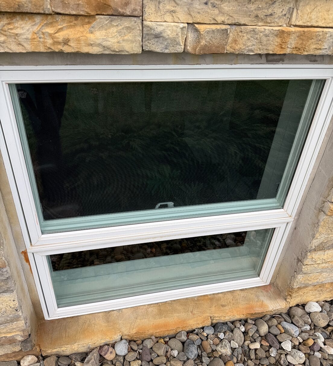 Cleaned residential windows after professional window cleaning and restoration service